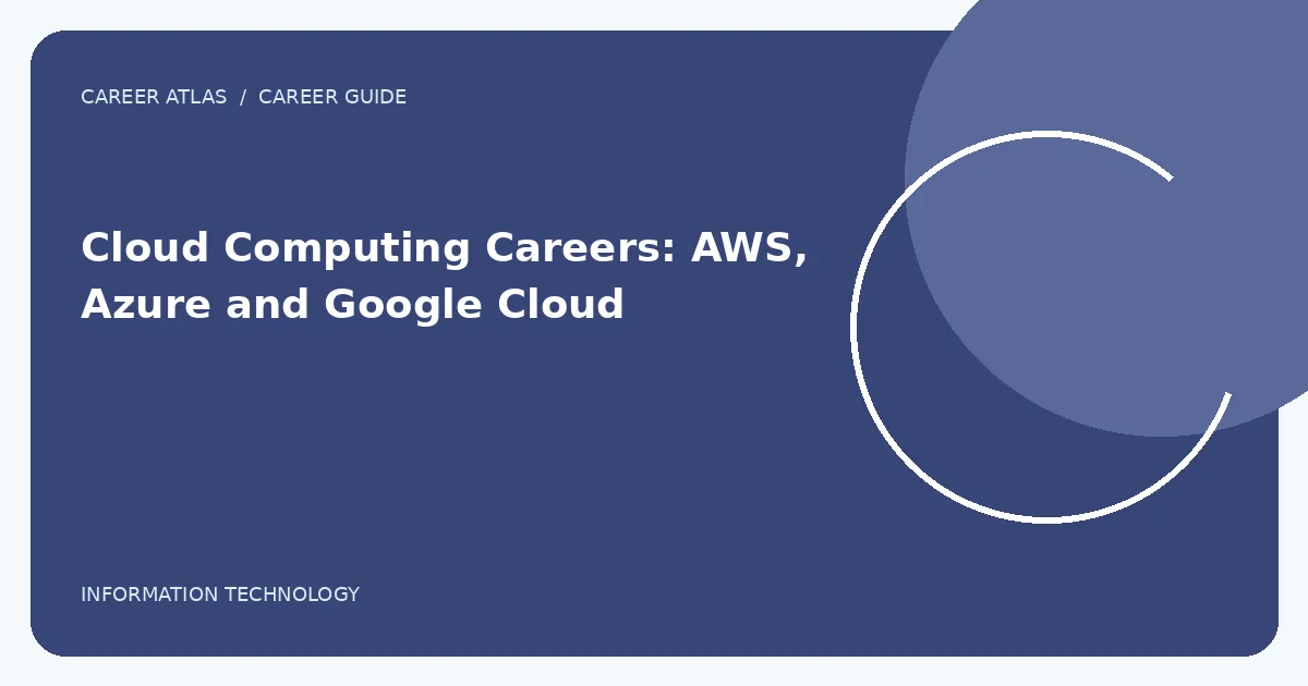 Cloud Computing Careers: AWS, Azure and Google Cloud featured illustration