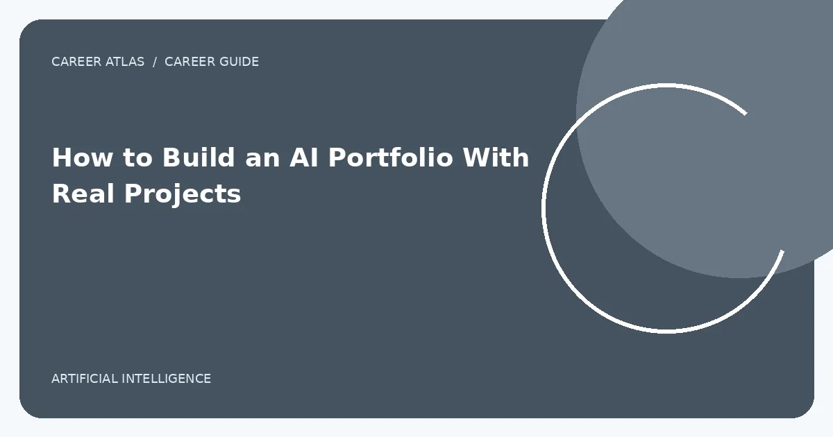 How to Build an AI Portfolio With Real Projects illustration
