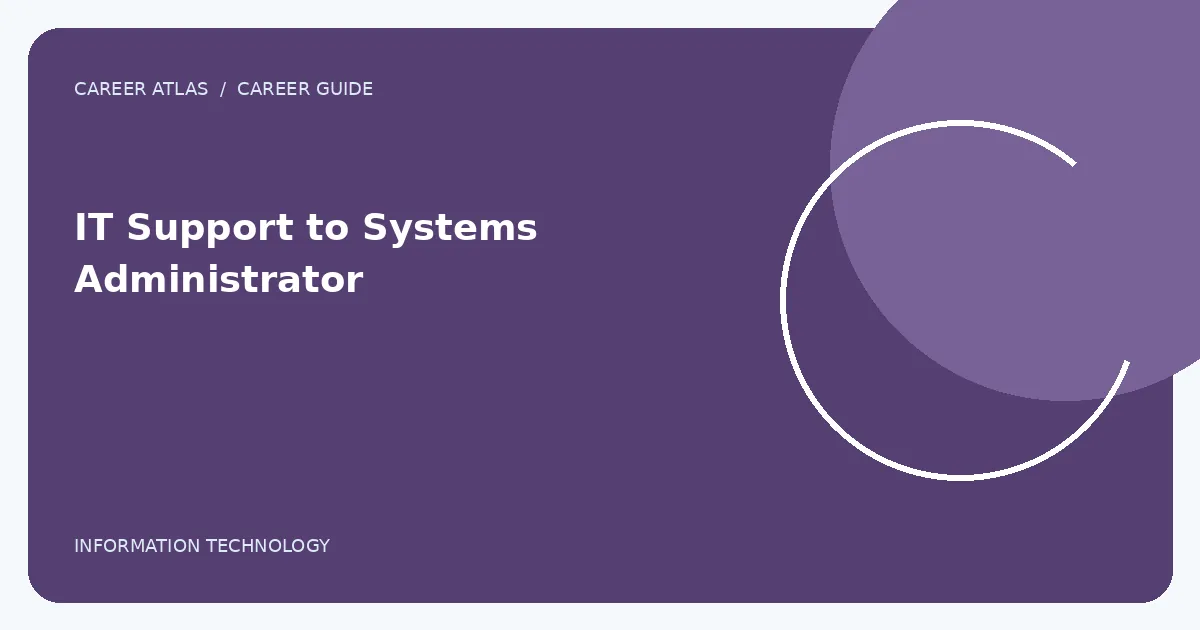 IT Support to Systems Administrator featured illustration