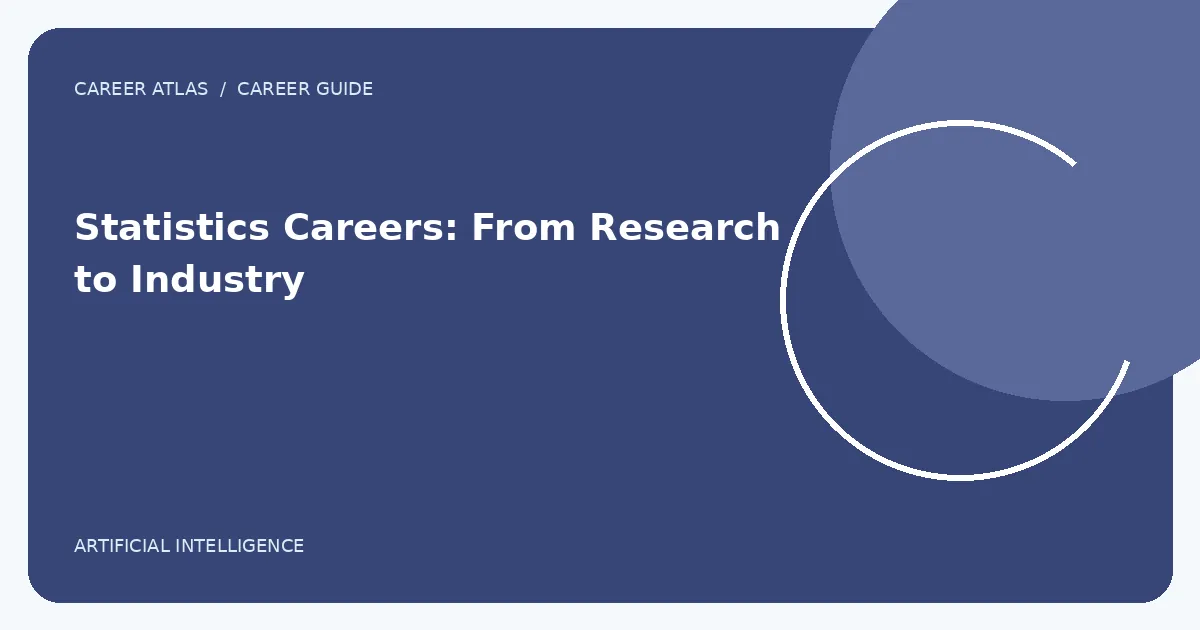 Statistics Careers: From Research to Industry illustration