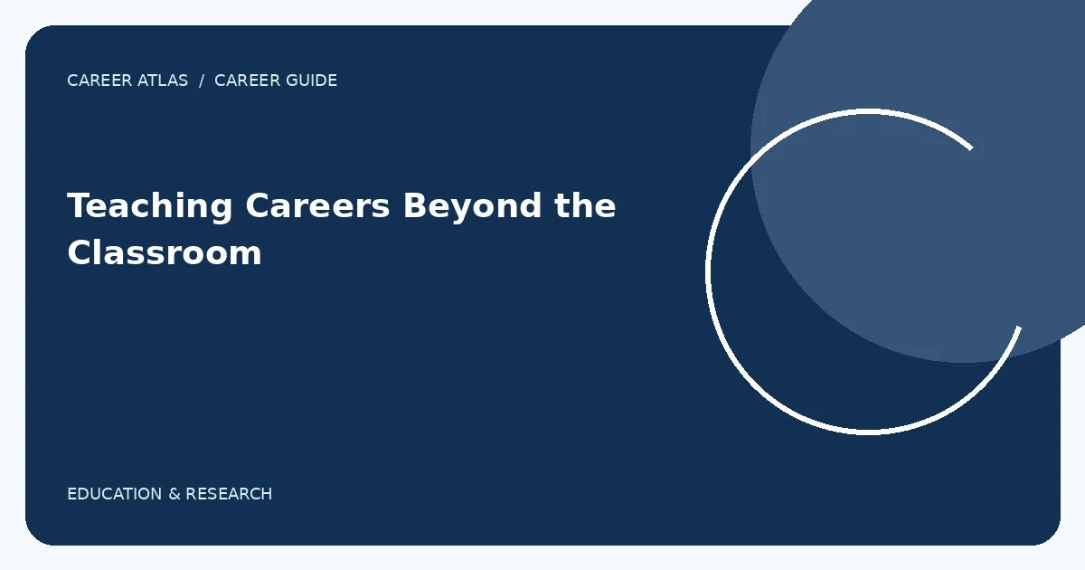 Teaching Careers Beyond the Classroom illustration
