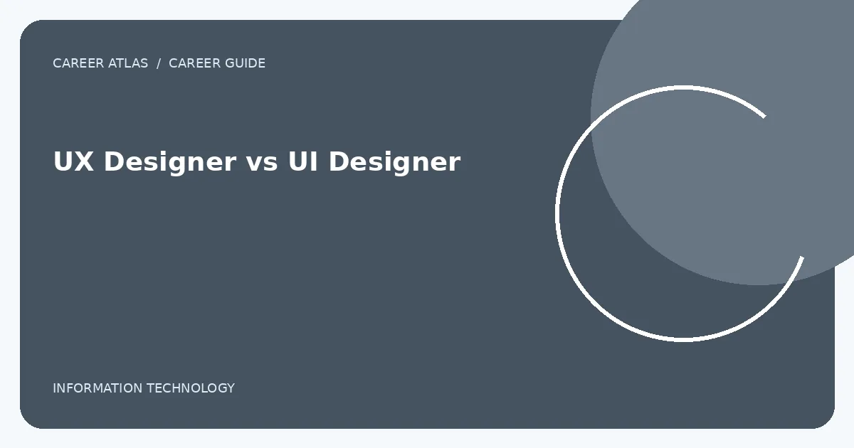 UX Designer vs UI Designer featured illustration