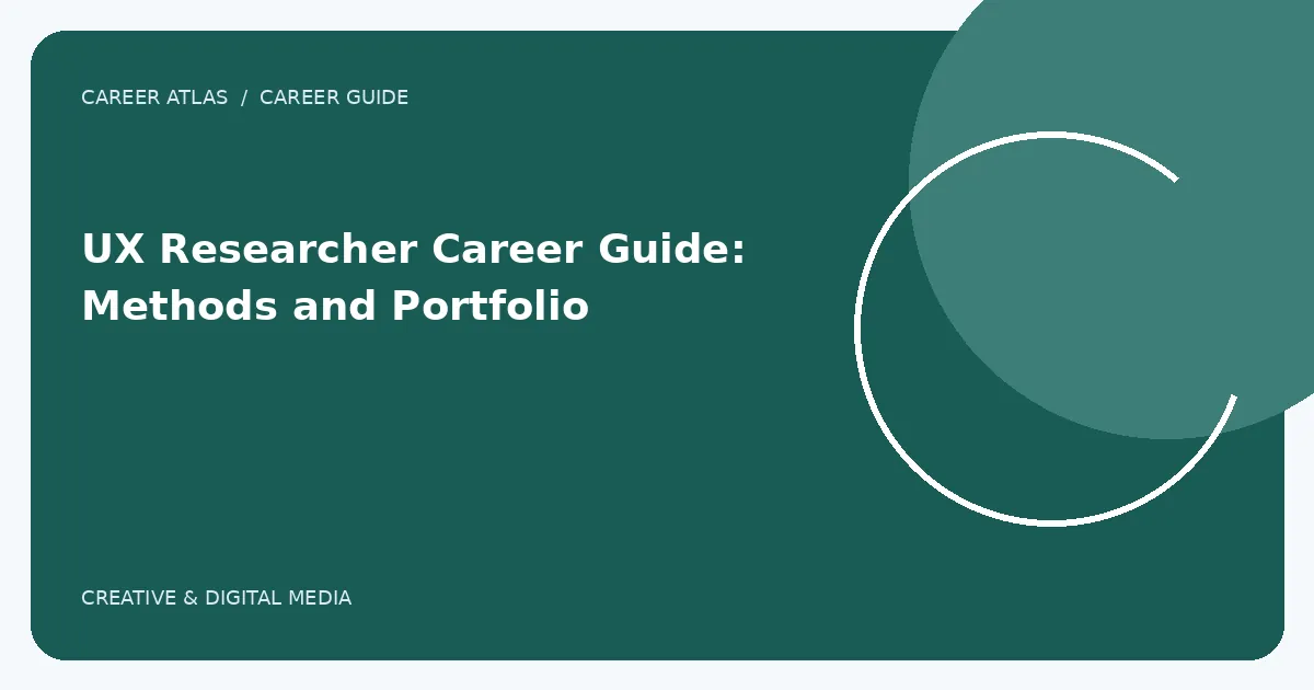 UX Researcher Career Guide: Methods and Portfolio illustration